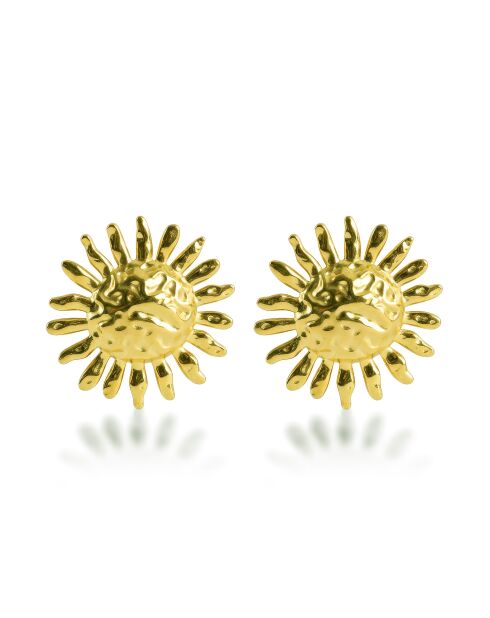 Boucles d'oreilles en Acier Céline dorées