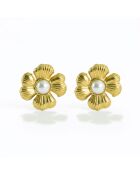 Boucles d'oreilles en Acier Mélanie dorées