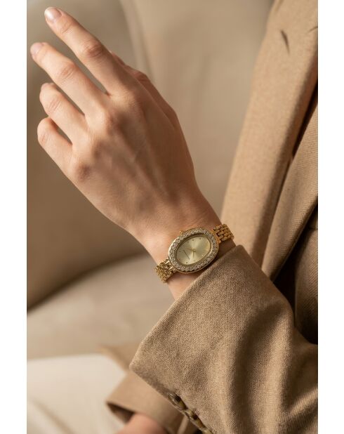 Montre analogique  en Acier EKS-6210G dorée