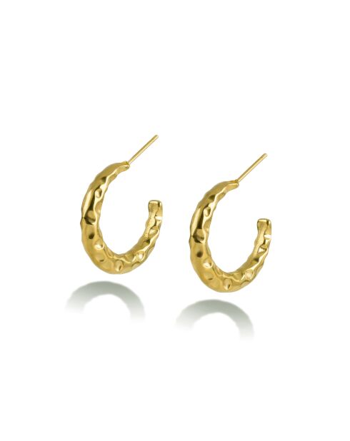 Boucles d'oreilles en Acier Océane dorées