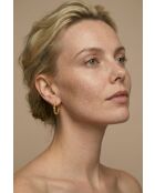 Boucles d'oreilles en Acier Océane dorées