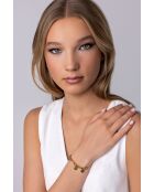 Bracelet en Acier et zircon Magali doré