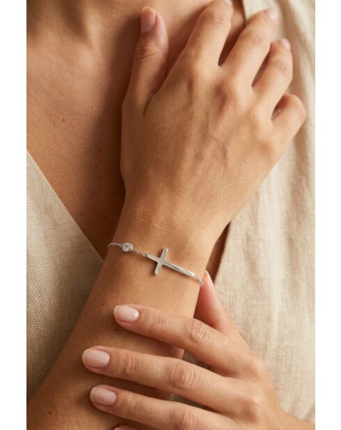 Bracelet en Acier Stéphanie argenté