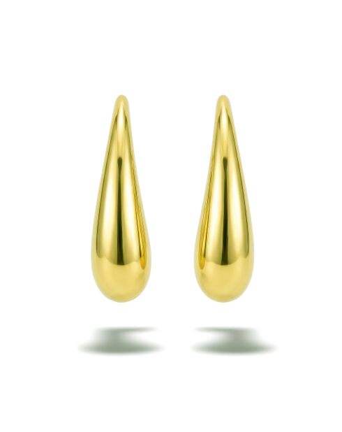 Boucles d'oreilles en Acier Coralie dorées