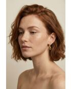 Boucles d'oreilles en Acier Coralie dorées
