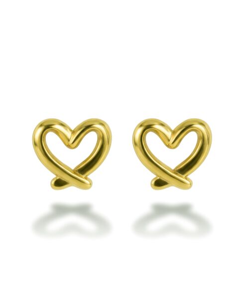 Boucles d'oreilles en Acier Elsa dorées