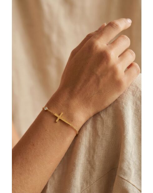 Bracelet en Acier Jessica doré