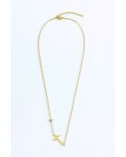 Collier en Acier Marie doré