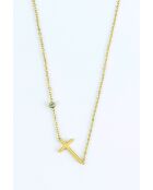 Collier en Acier Marie doré