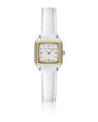 Montre analogique  en cuir EHA-BS004Q14G blanche