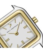 Montre analogique  en cuir EHA-BS004Q14G blanche