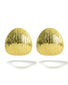 Boucles d'oreilles en Acier Floriane dorées