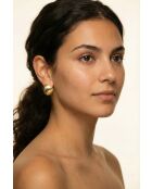 Boucles d'oreilles en Acier Floriane dorées