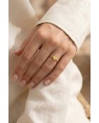 Bague en Acier Anne-Sophie dorée