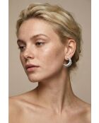 Boucles d'oreilles en Acier Clara argentées