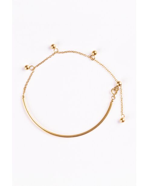 Bracelet en Acier Karine doré