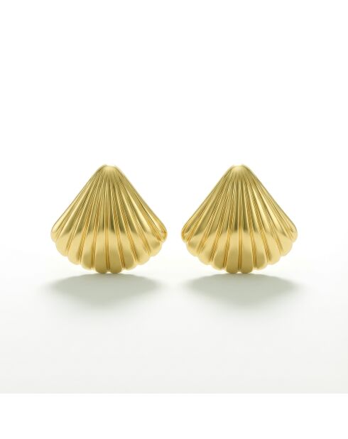 Boucles d'oreilles en Acier Sarah dorées