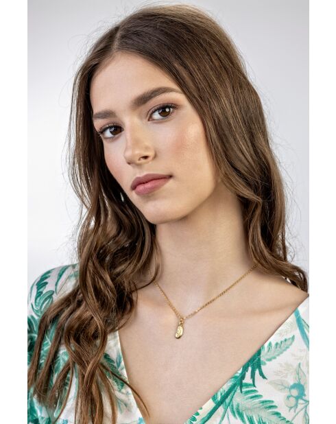 Collier en Acier Yasmine doré