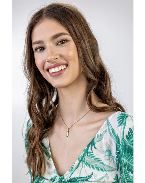 Collier en Acier Yasmine doré