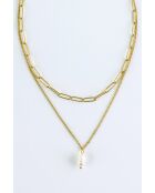 Collier en Acier Fanny doré