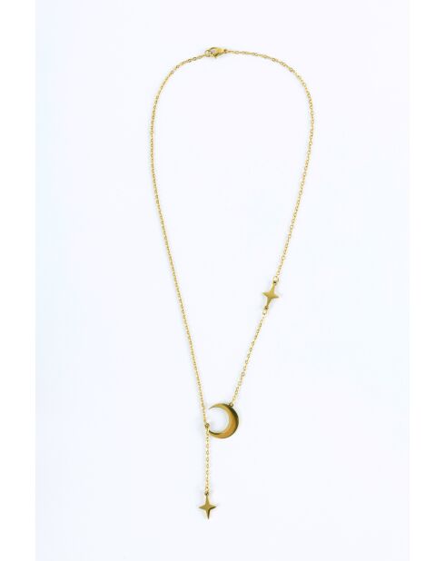 Collier en Acier Marine doré