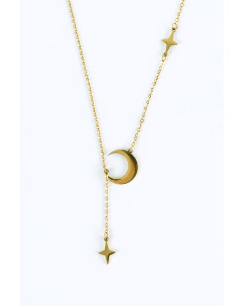 Collier en Acier Marine doré