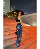 Jeans en coton Cargo strass
