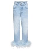 Jeans Plumes bleu clair