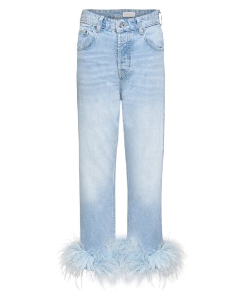 Jeans Plumes bleu clair