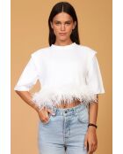 Jeans Plumes bleu clair