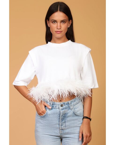 Jeans Plumes bleu clair