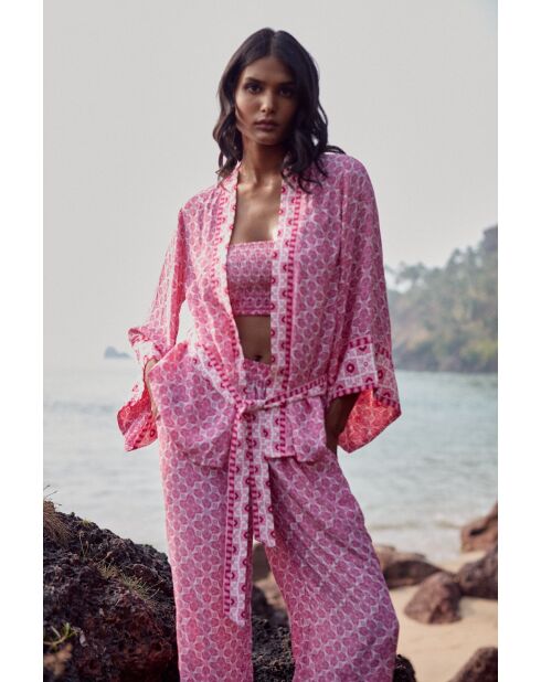 Pantalon Kenza pink lotus