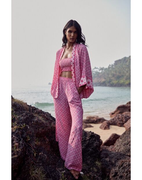 Pantalon Kenza pink lotus