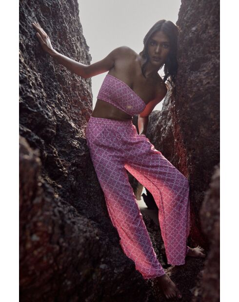 Pantalon Kenza pink lotus