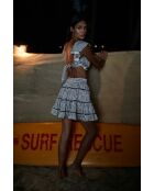 Top en coton Maria noir vichy
