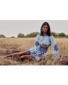 Top en coton Rosa blue palm tree