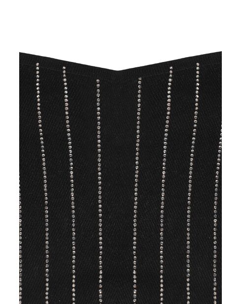 Bra en coton Top strass noir