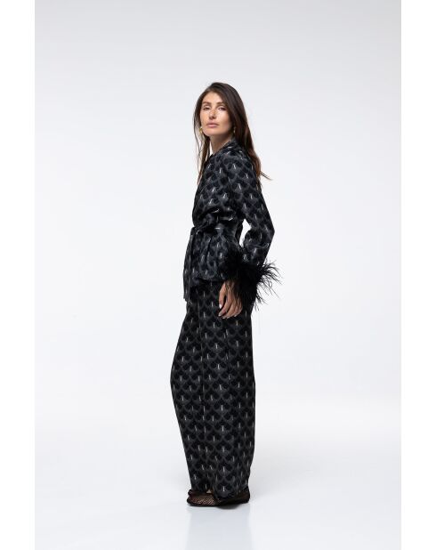Pantalon Kenza black peacock