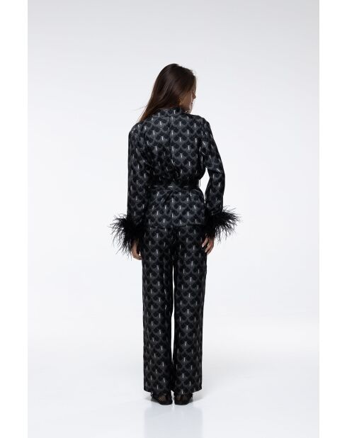 Pantalon Kenza black peacock