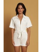 Jumpsuit Carolina eponge blanc