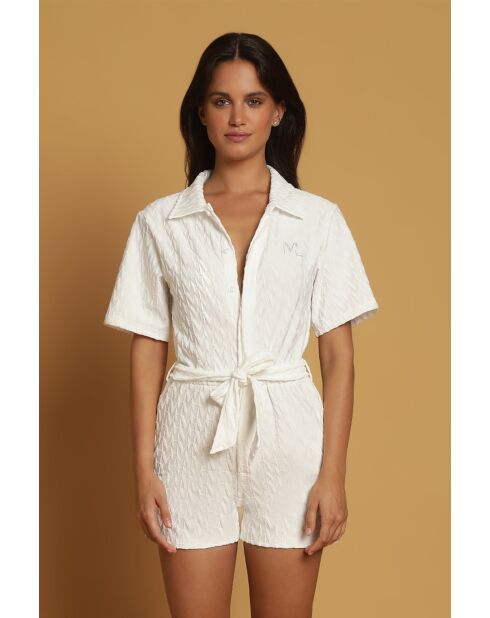 Jumpsuit Carolina eponge blanc