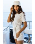 Jumpsuit Carolina eponge blanc