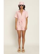 Jumpsuit Carolina eponge rose