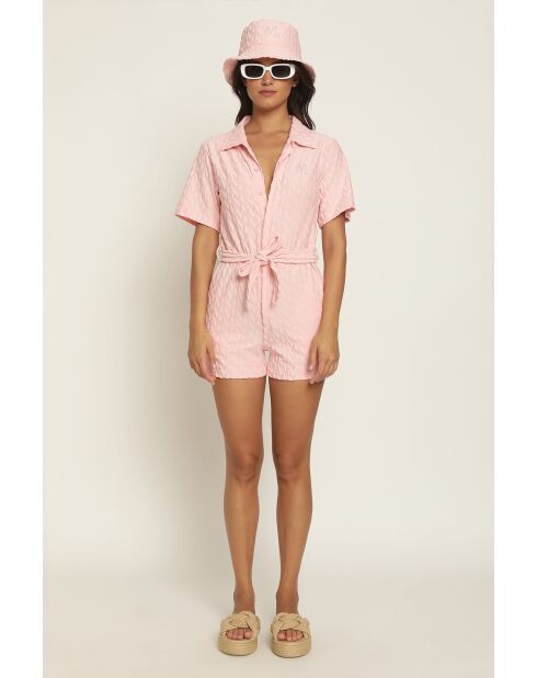 Jumpsuit Carolina eponge rose