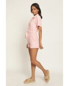 Jumpsuit Carolina eponge rose