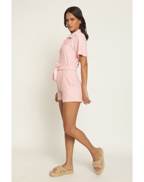 Jumpsuit Carolina eponge rose