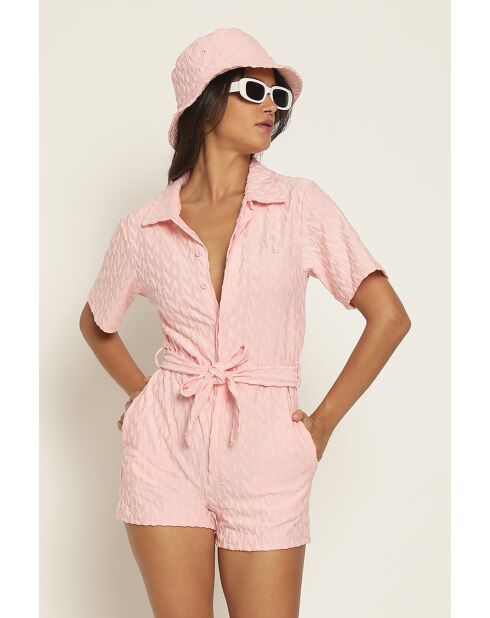 Jumpsuit Carolina eponge rose