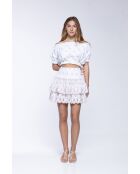 Top en coton Jenna taupe
