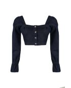 Top en coton Sharon denim