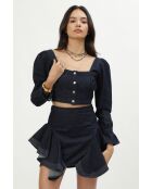 Top en coton Sharon denim
